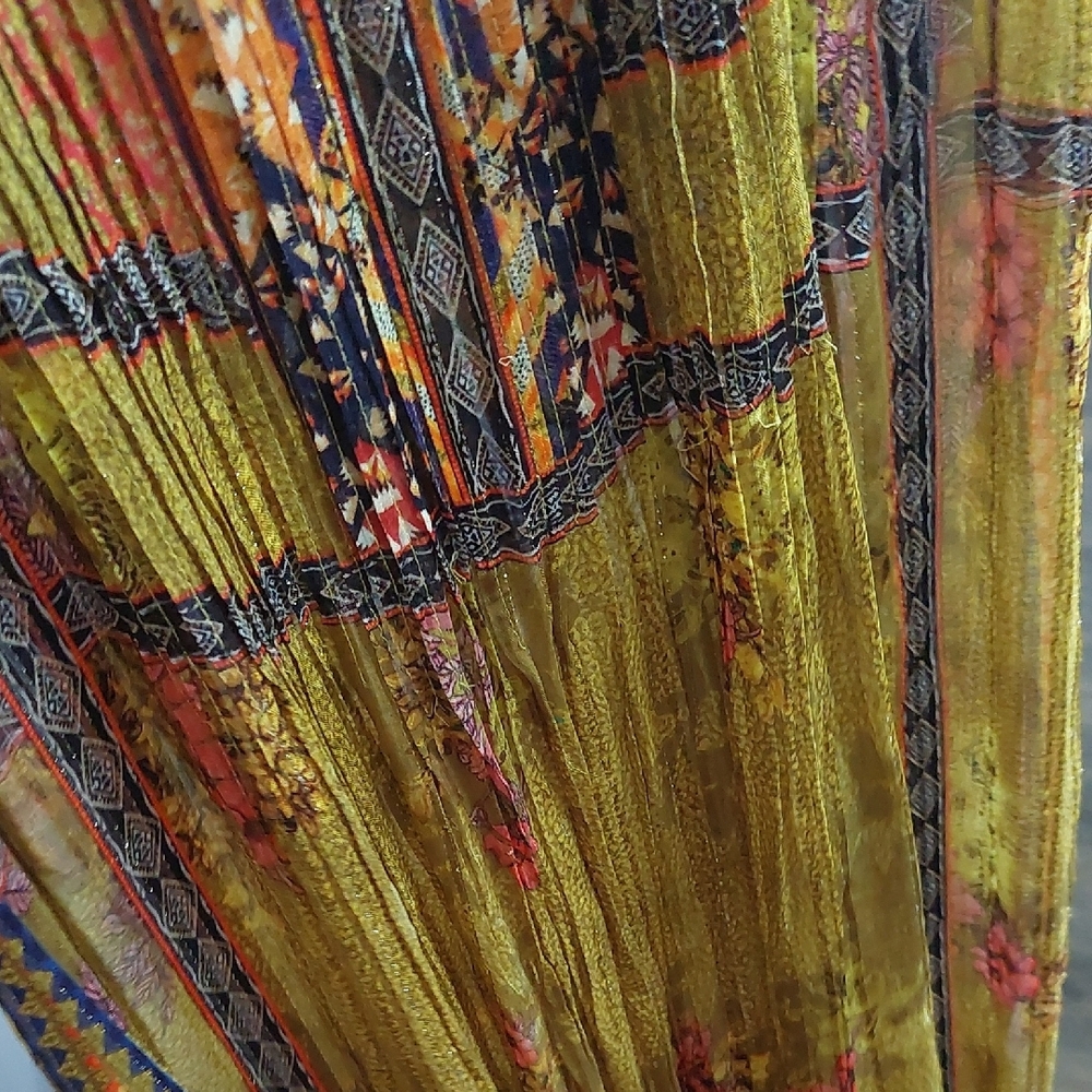 Antropologie  BHANUNI BY JYOTI Pleated Maxi Sundress with Embellishments - Picture 6 of 14